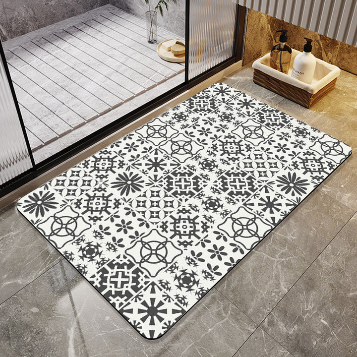 Abstract Modern Bath Mat Kalsten