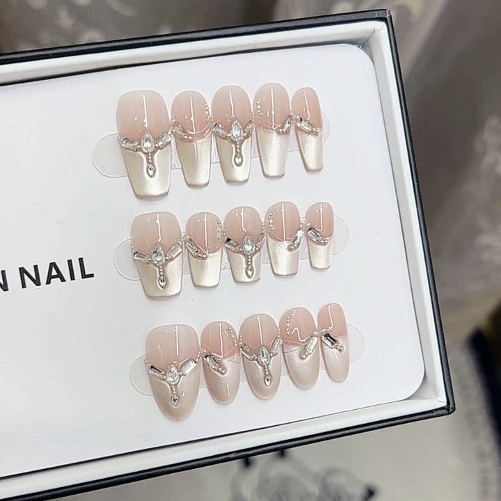 Luxury Rhinestone-Accented Press-On Nail Set Kalsten 1787296260