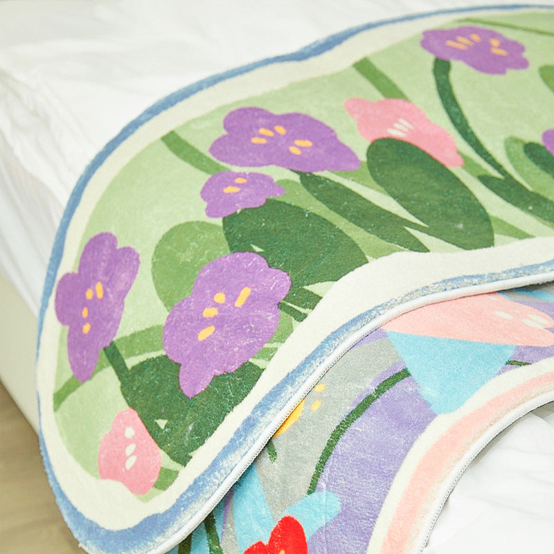 Floral-Themed Bath Area Mat