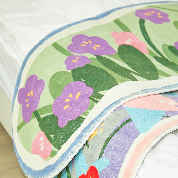 Floral-Themed Bath Area Mat
