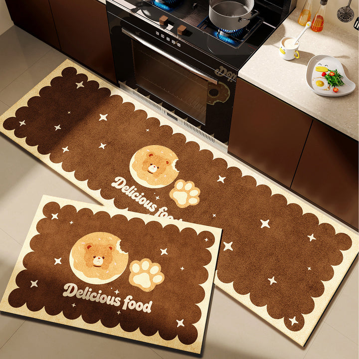 Playful Pet-Themed Kitchen Mat Set Kalsten