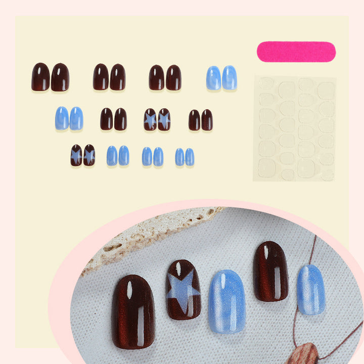 creative nail art set with star-shaped accents Kalsten