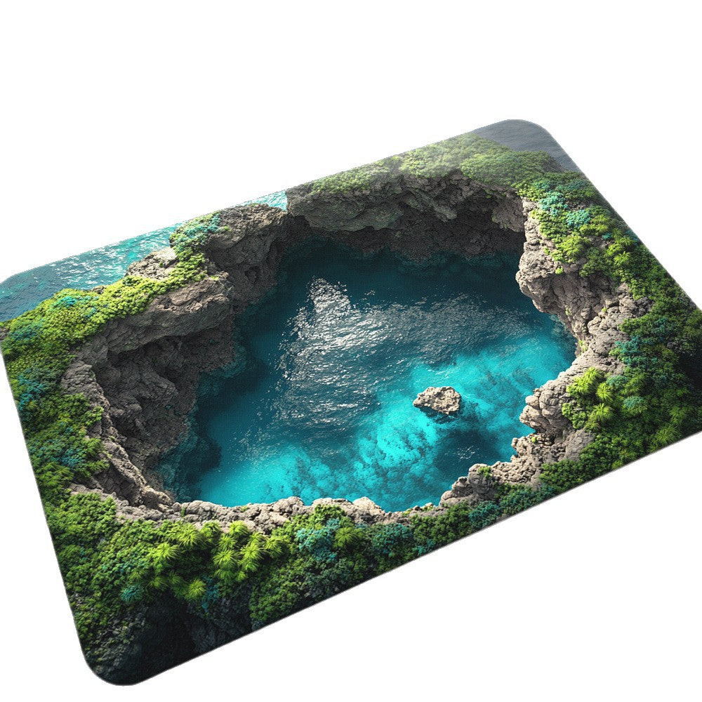 Artistic Dolphin Design Bath Mat Kalsten
