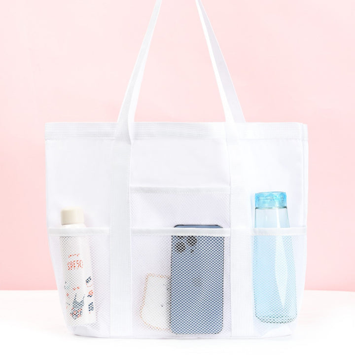 Multifunctional shopping bag with practical outer pockets Kalsten