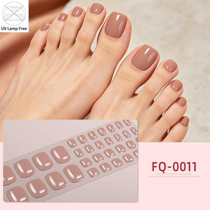 UV-Free Glossy Press-On Nail Wraps