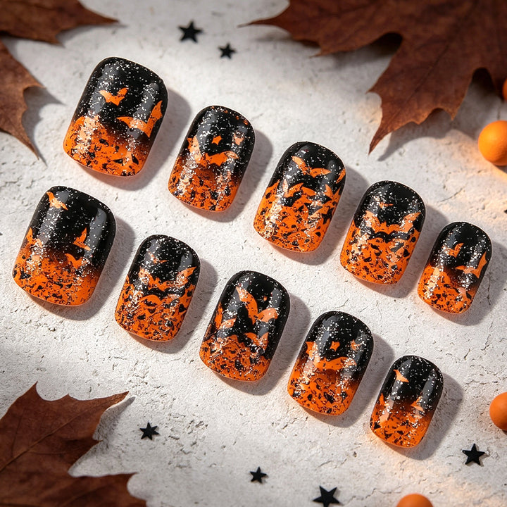 Halloween-Themed Artistic Press-On Nails Kalsten