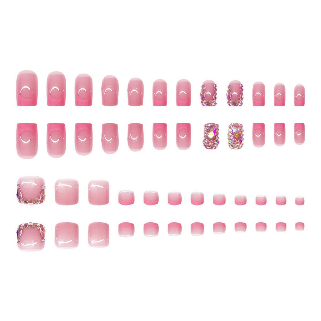 Luxury Rhinestone-Embellished Nail Art Set Kalsten