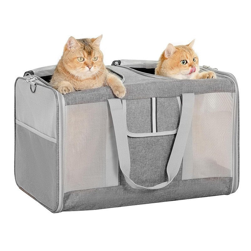Portable Pet Carrier with Breathable Mesh Inserts Kalsten