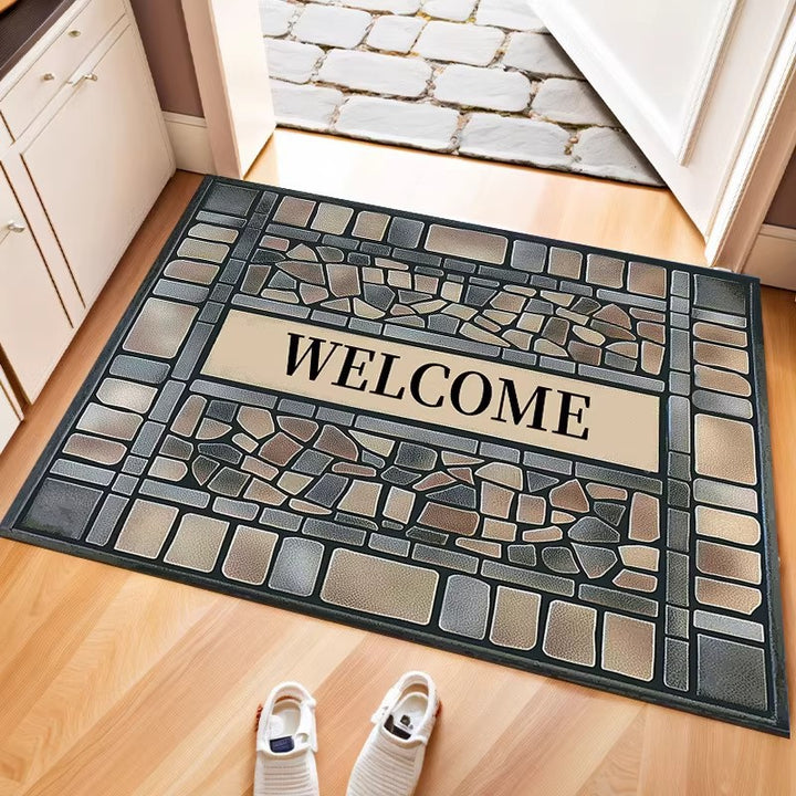 Decorative Stone Pattern Door Mat