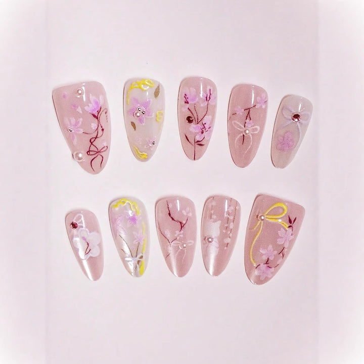 Artistic Press-On Nail Art Set Kalsten