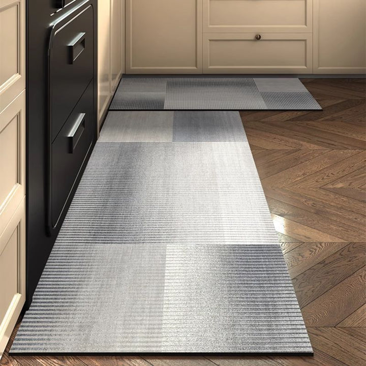 Contemporary Abstract Area Runner Mat