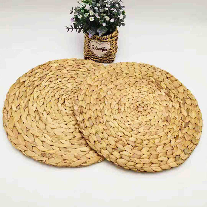 Rustic Round Weaving Coaster Kalsten
