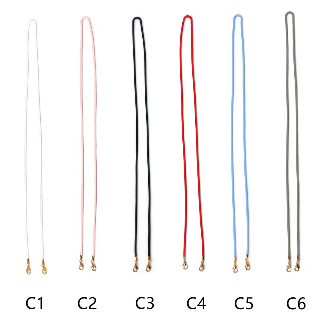 Durable Eyewear Retainer with Metal Clips Kalsten