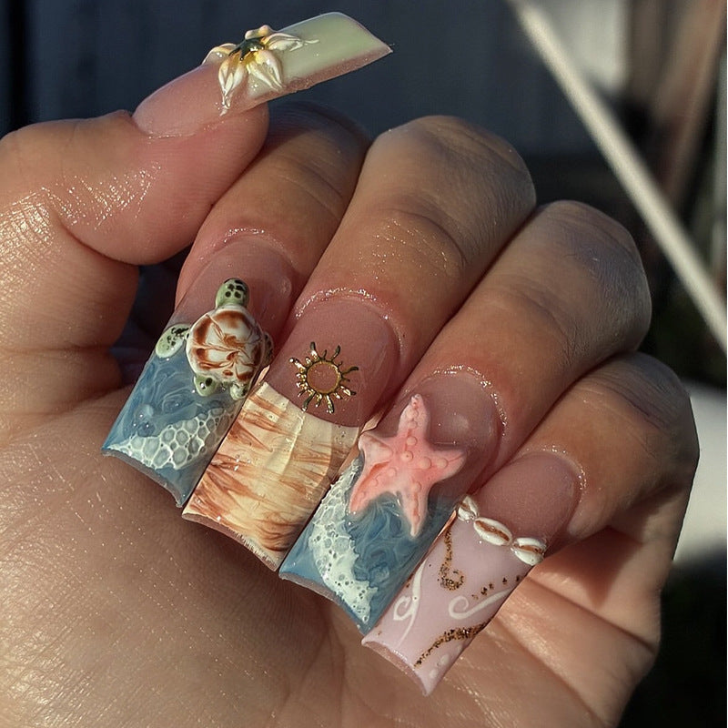Creative Themed Press-On Nail Art Set kalsten