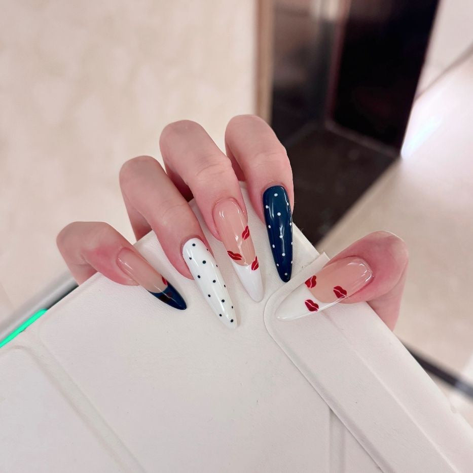 Artistic Long Stiletto Nail Enhancements Kalsten
