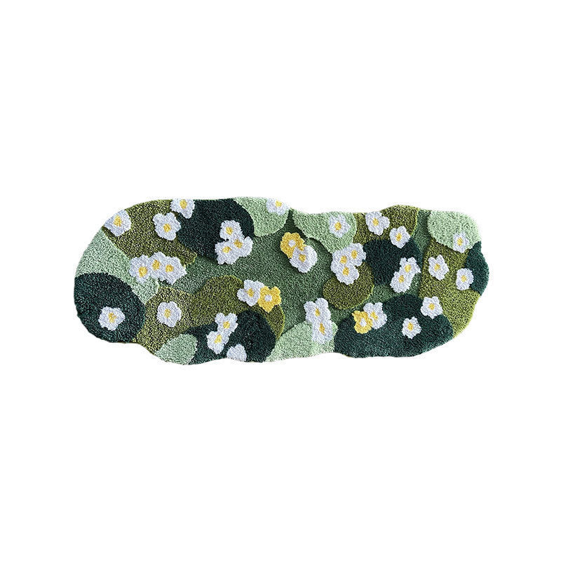Abstract Mountain-shaped Rug