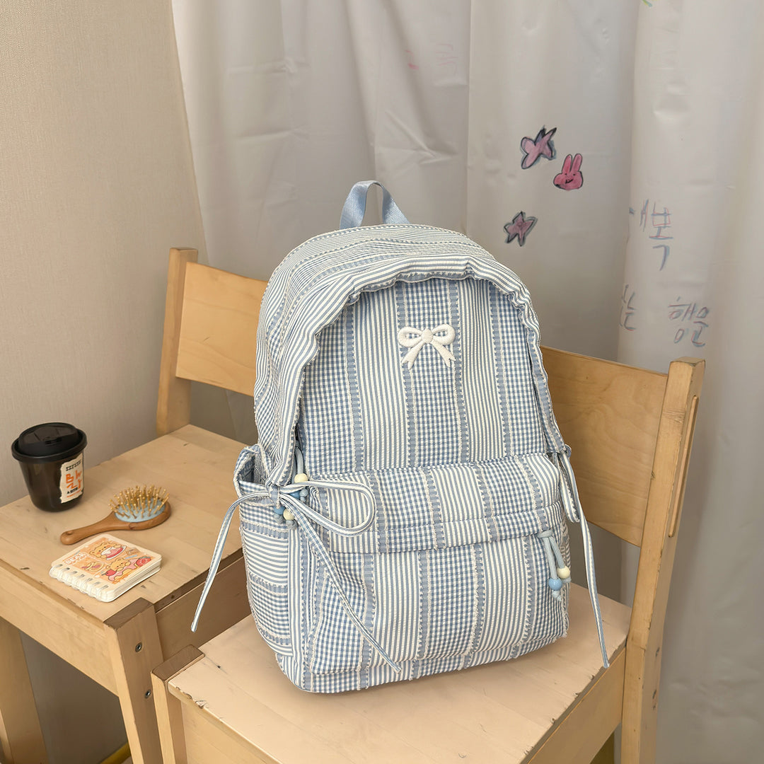 Cute Decorative Bow-Embellished Backpack Kalsten