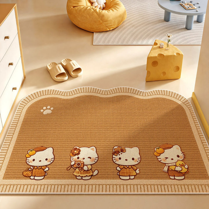 Playful Animal-Themed Bath Mat
