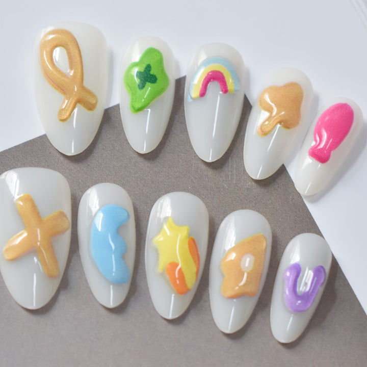 Artistic Gel Nail Art Design Kalsten
