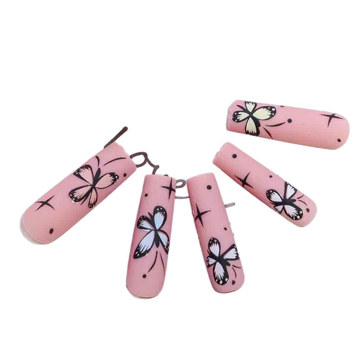 Artistic Floral Ombre Nail Tips Kalsten