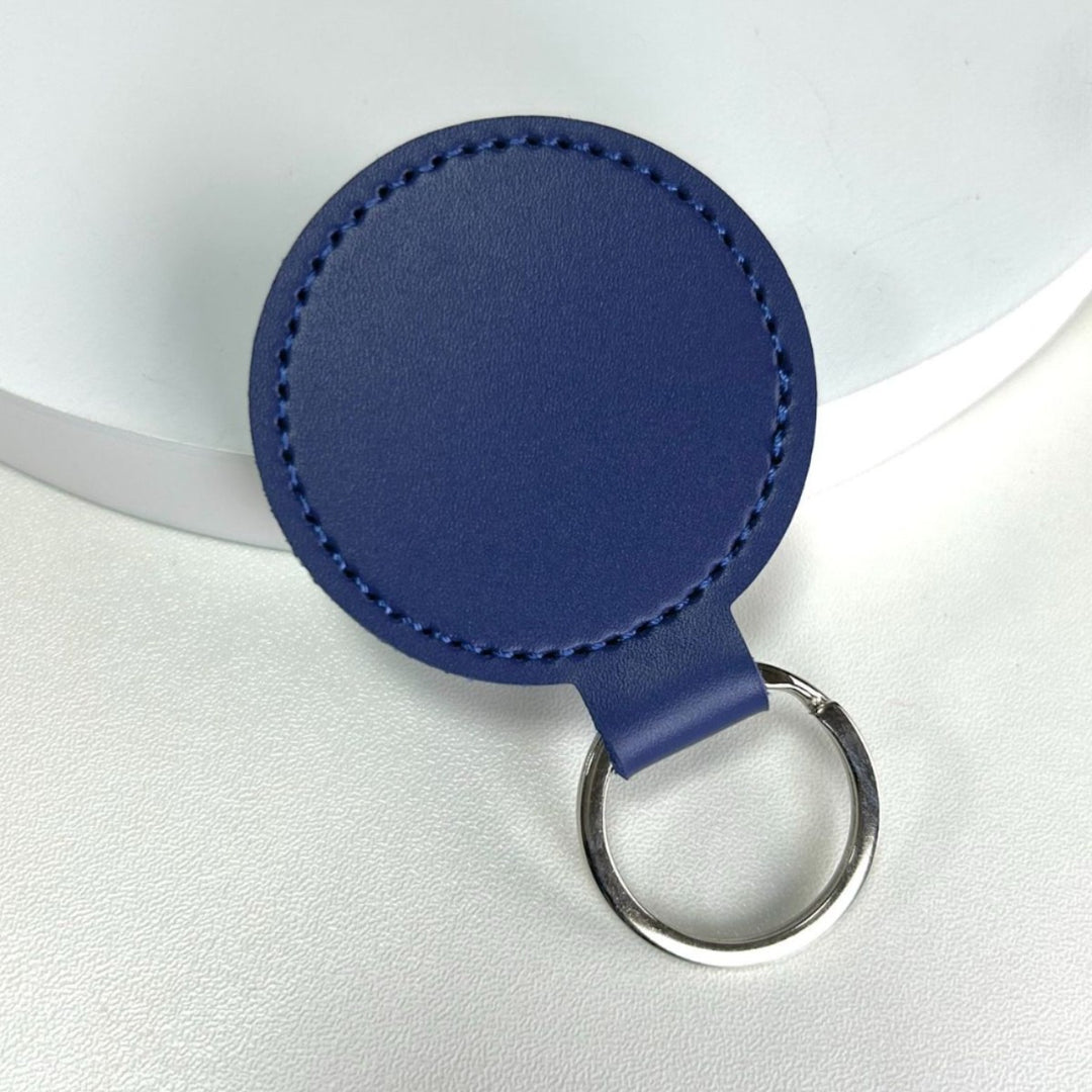 Premium Leather Round Keychain Kalsten