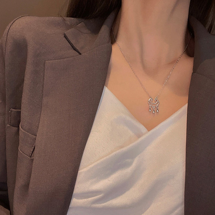 Artistic Wave-Inspired Pendant Necklace Kalsten