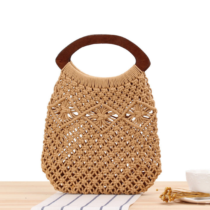 Handbag Made of Handcrafted Macrame Kalsten
