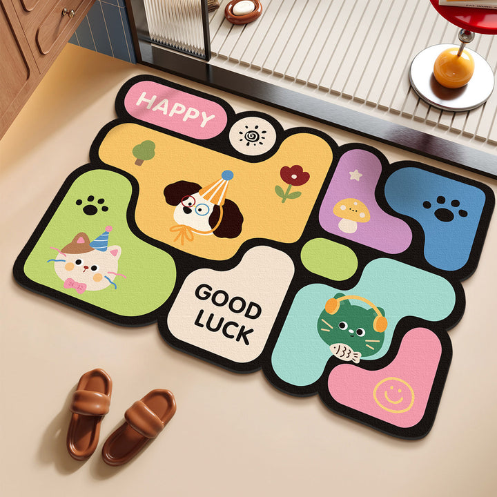 Floral Patterned Anti-Fatigue Mat