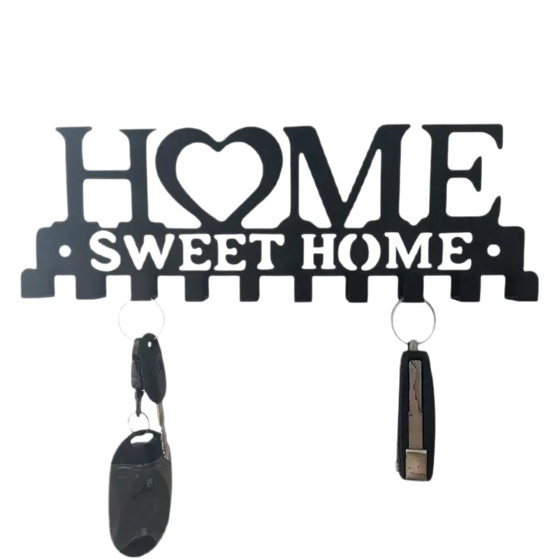 Wall coat rack with heart motif Kalsten