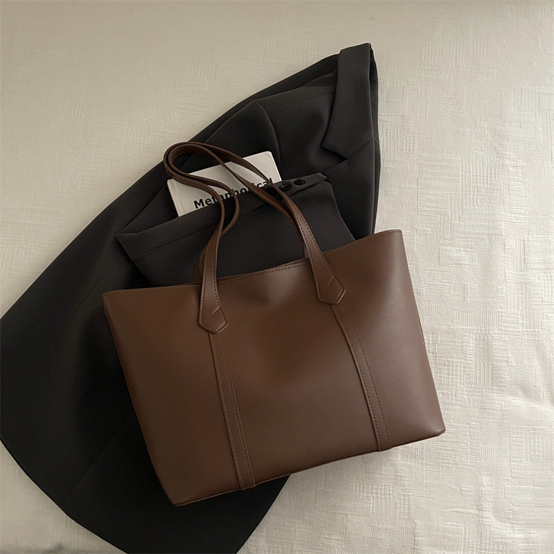 Sleek Minimalist Leather Tote Bag