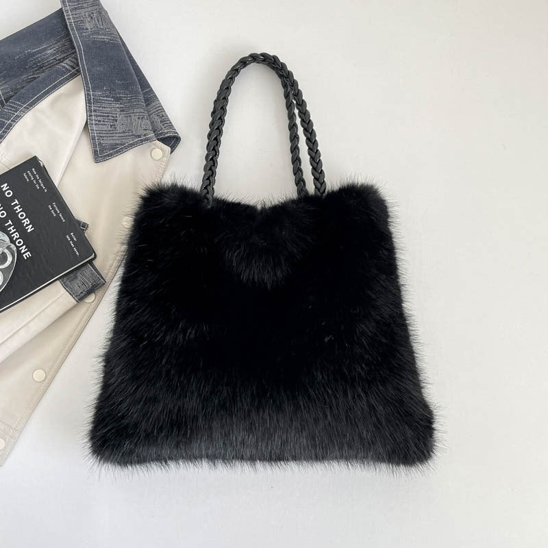 Luxurious Faux Fur Tote Bag