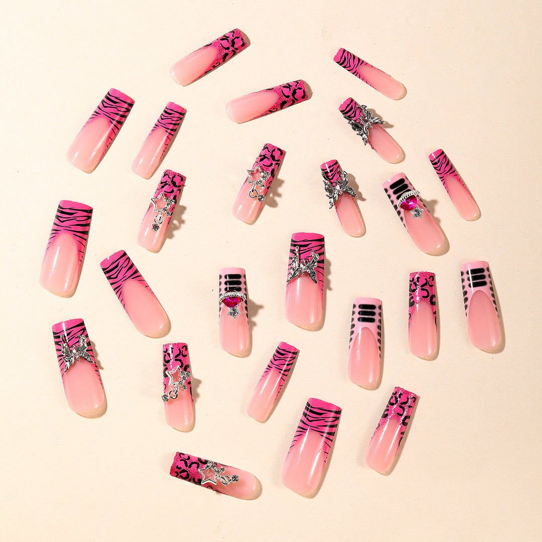 Glamorous 3D Glitter Nail Art Extensions Kalsten