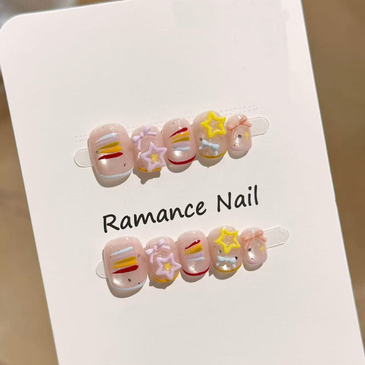 Artistic Press-On Nail Set Kalsten