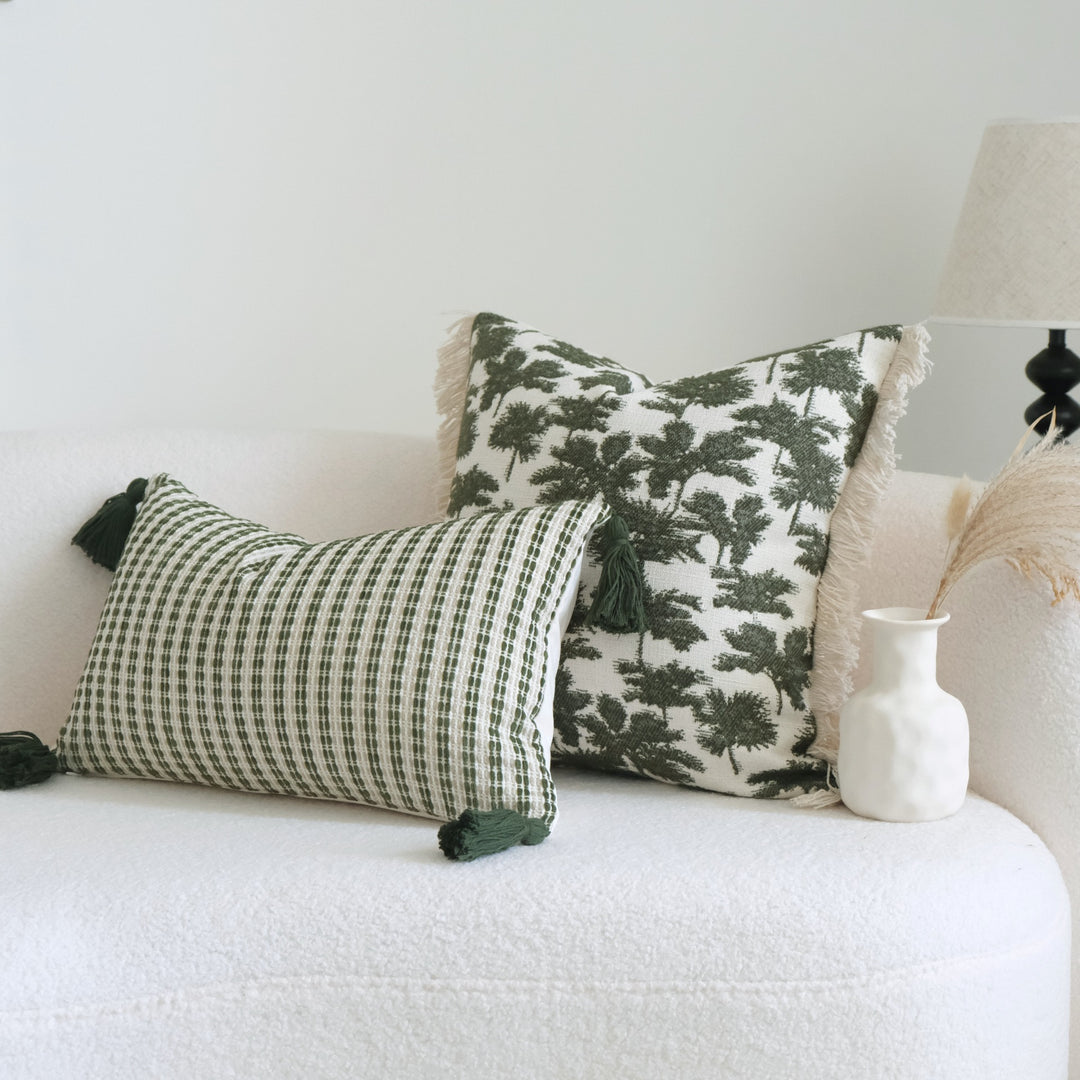 Textured Boho Style Throw Pillow