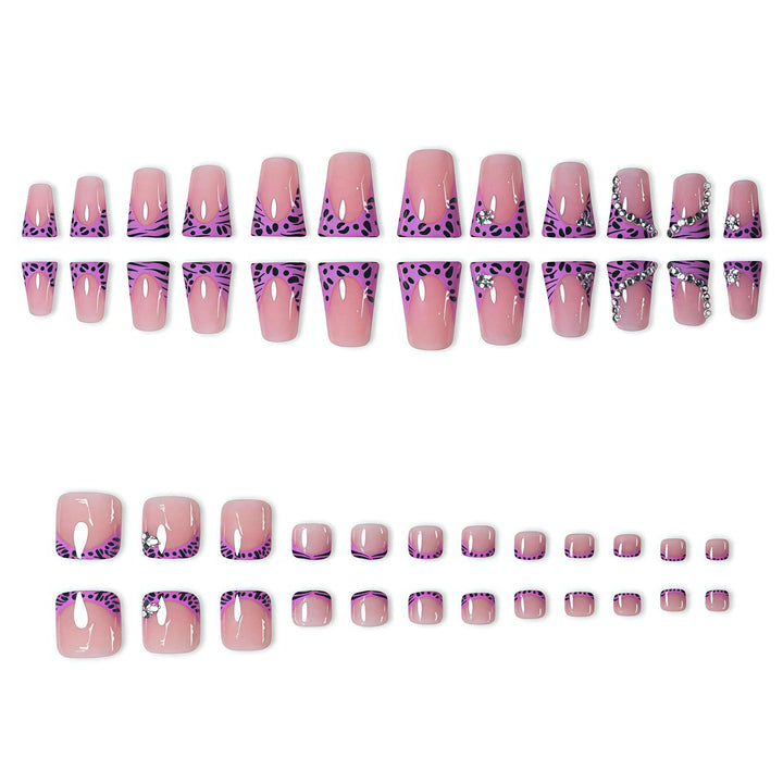 Artistic Press-On Nail Art Set with Unique Patterns Kalsten