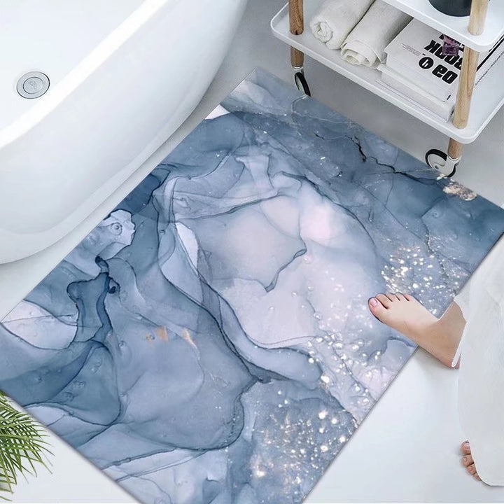 Luxurious Marble Design Bath Mat Kalsten