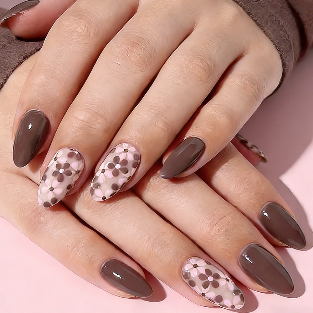 Floral Print Gel Nail Art Set Kalsten