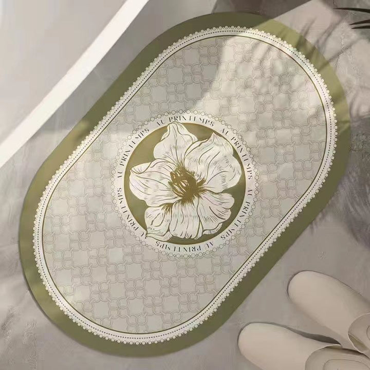 Elegant Country-Themed Bathroom Mat Kalsten