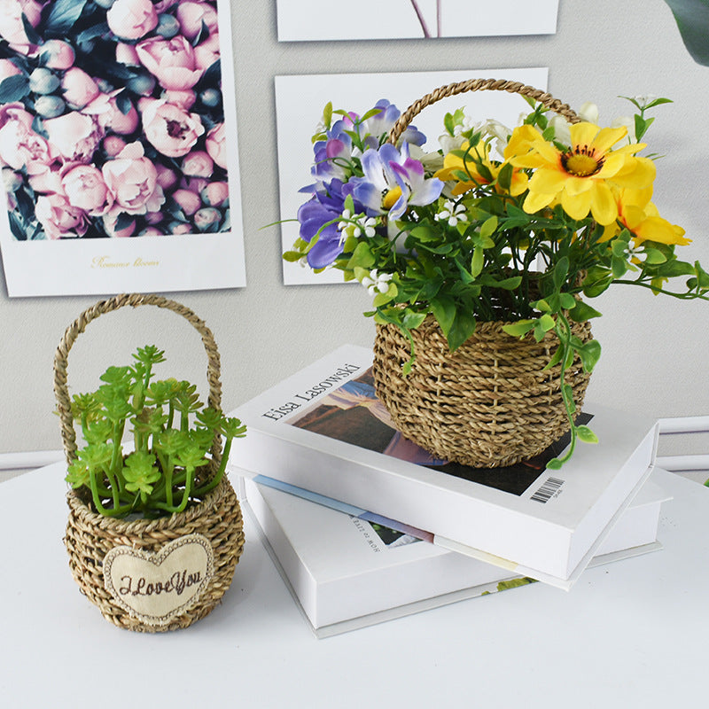 Handwoven Decorative Flower Basket Kalsten