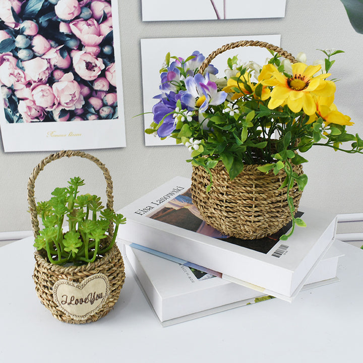 Handwoven Decorative Flower Basket Kalsten