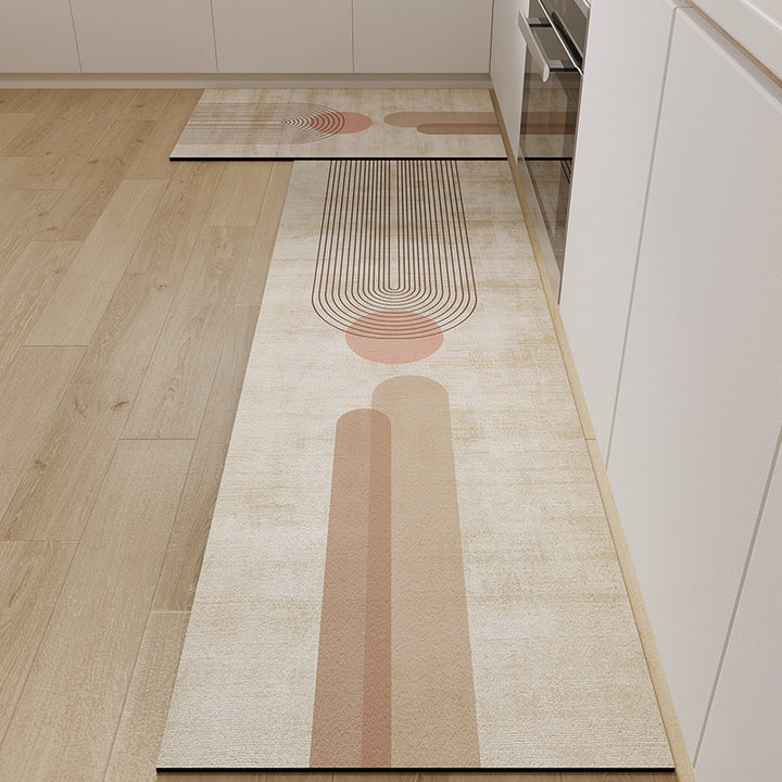 Abstract Pattern Kitchen Runner Mat