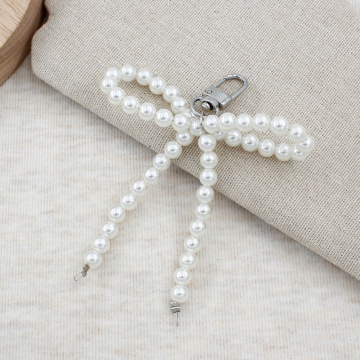Elegant Pearl Bow Keychain Kalsten