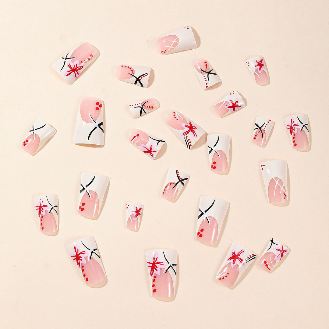 Artistic Floral Acrylic Nail Design Kalsten