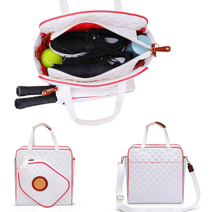 Quilted Tennis Equipment Tote Bag Kalsten