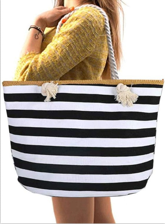 Beach bag with maritime stripe design Kalsten