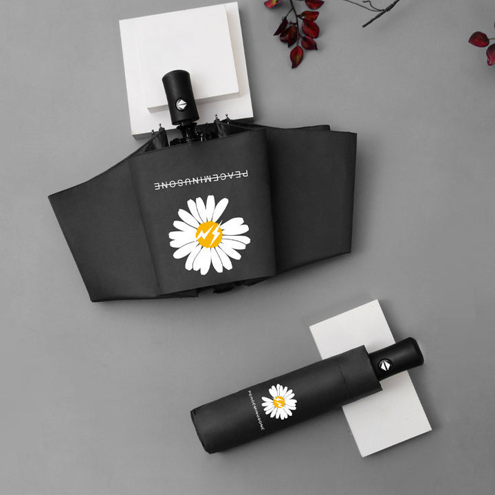 Ladies automatic folding umbrella with ergonomic handle and large canopy Kalsten