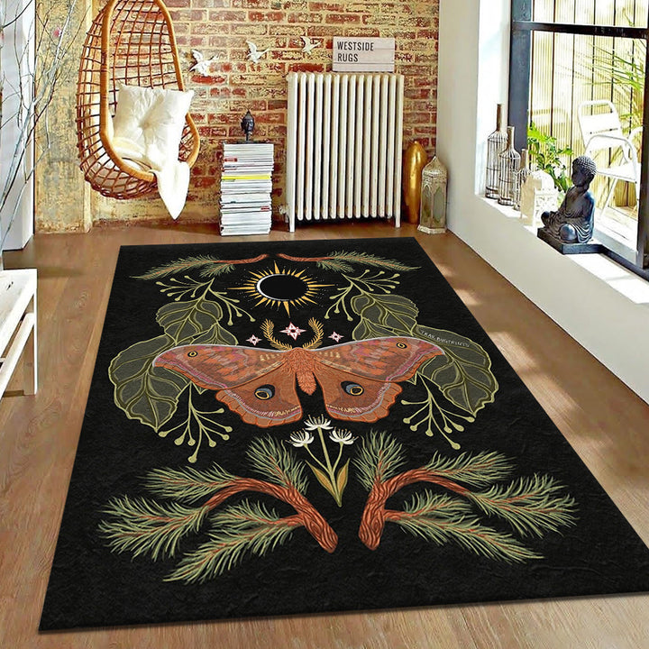 Botanical Inspired Area Rug for Elegant Interior Styling