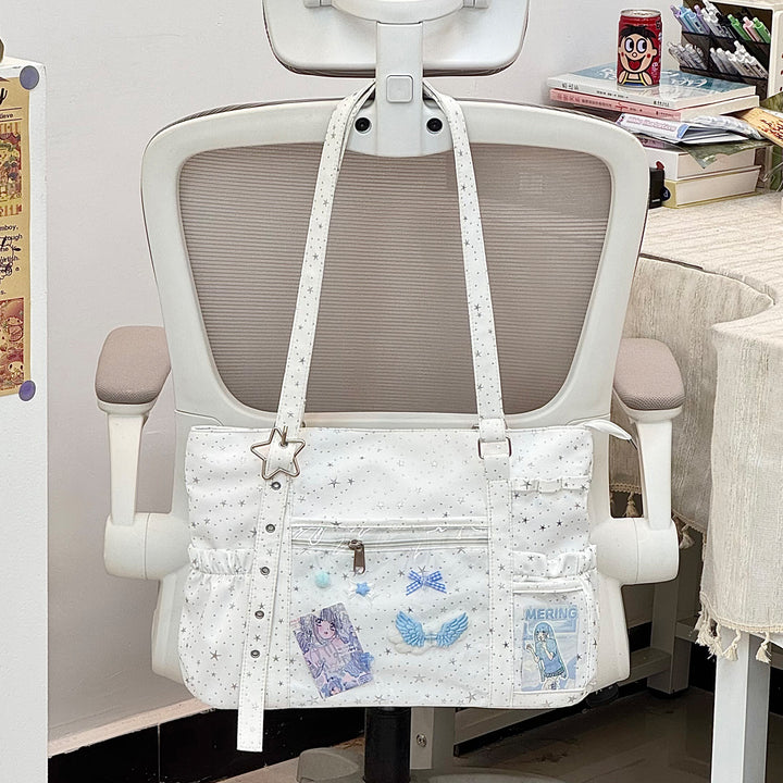 Star-Embellished Utility Tote