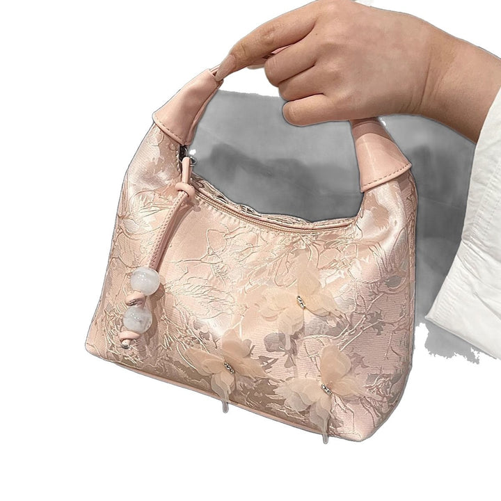 Floral Embellished Hobo Bag Kalsten
