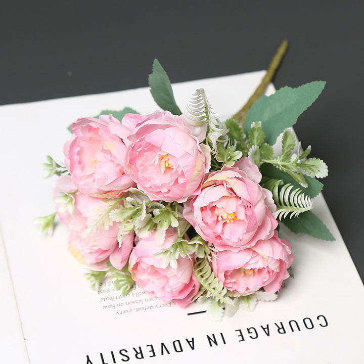 Lifelike Artificial Peony Bouquet